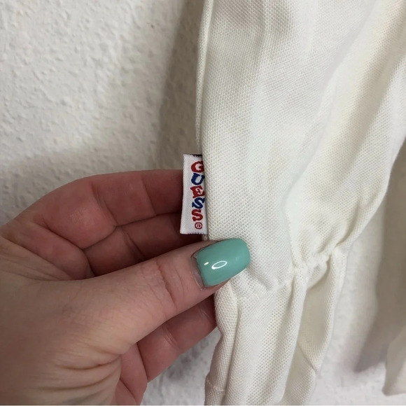 Vintage Baby Guess footie romper white w/ embroidered bears size 6 months - Picture 10 of 10